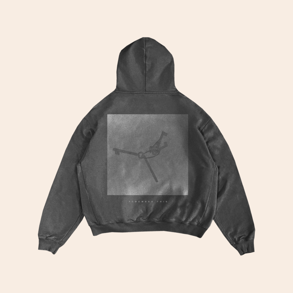 Custom Cut REMEMBER THIS Vintage Black Hoodie NF Merch Gifts For Music Fans Best Friend Gifts