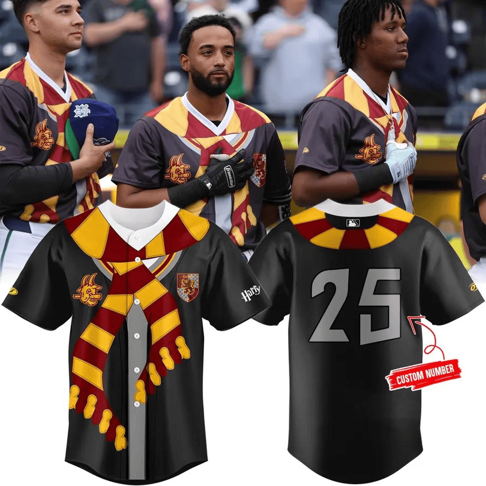 Custom Hartford Yard Goats x Harry Potter Jersey Hartford Yard Goats Merch Husband Gifts