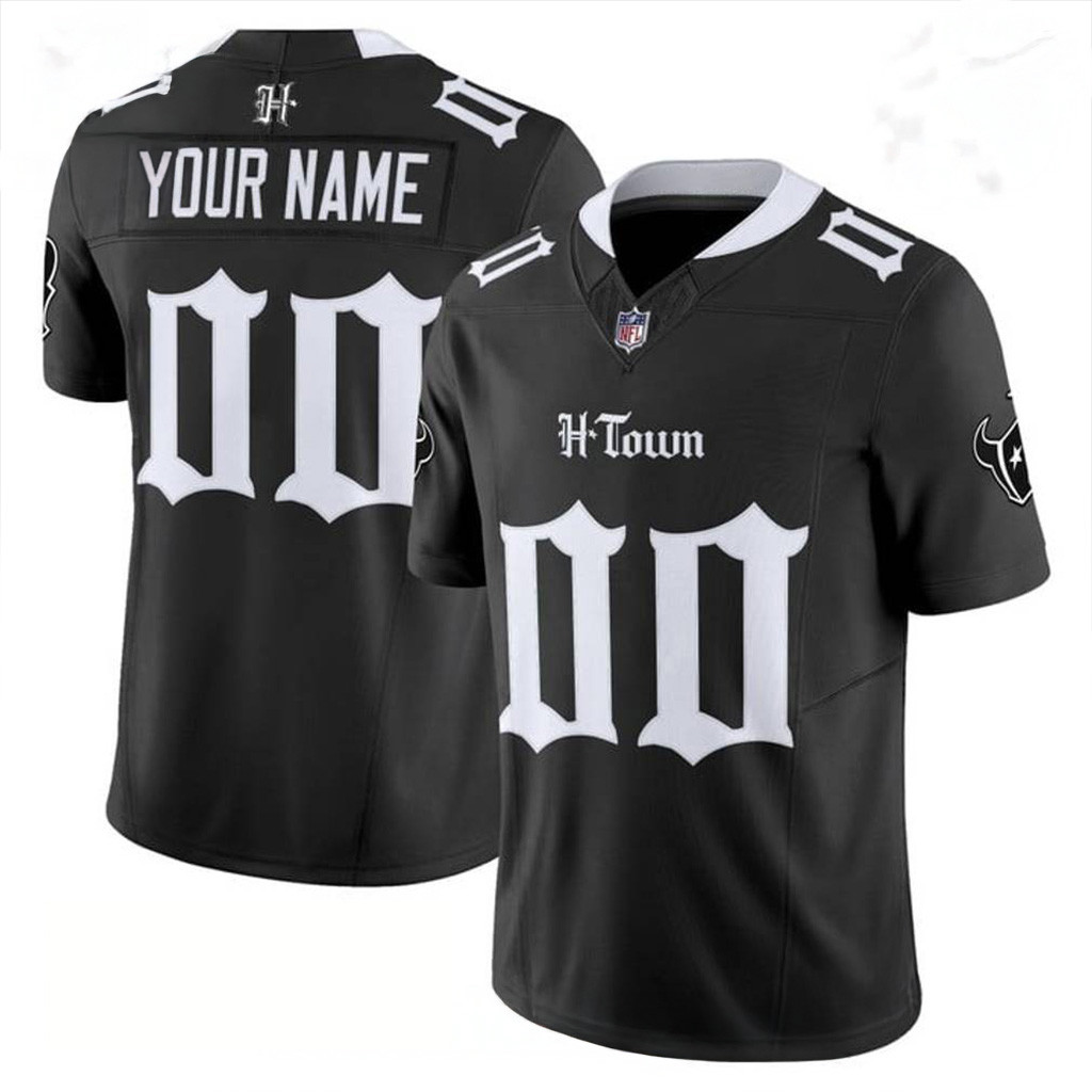 Custom Houston Texans Gothic Lone Star Shadows Special Football Jersey Houston Texans Merch