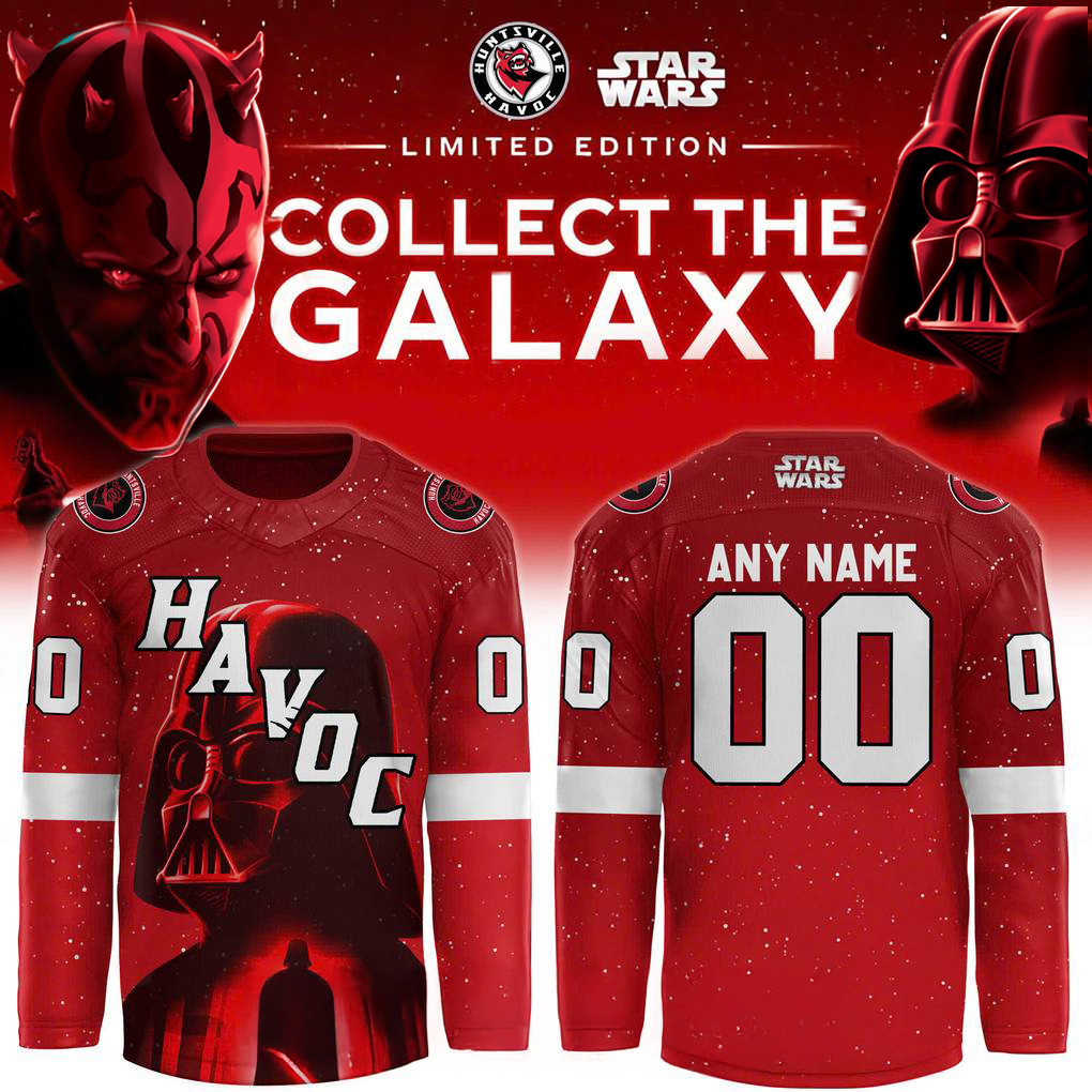Custom Huntsville Havoc X Star Wars Special Hockey Jersey Fan Merch Gifts For Son