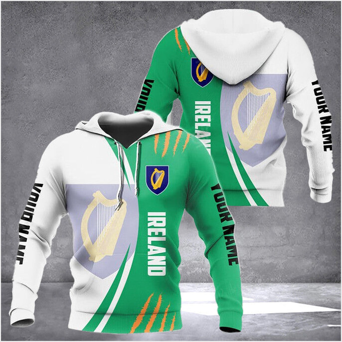 Custom Ireland Scratch Form Hoodie Ireland Clothing Birthday Gifts For Irish Gifts For Friends