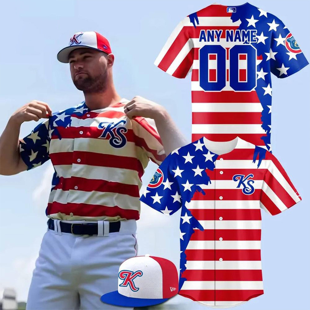 Custom Knoxville Smokies Happy Independence Day 2025 Baseball Jersey Knoxville Smokies Merch