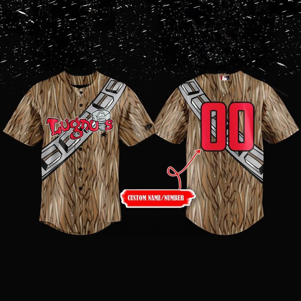 Custom Lansing Lugnuts x 2025 Star Wars Make A Wish Baseball Jersey Lugnuts Merch For Fans