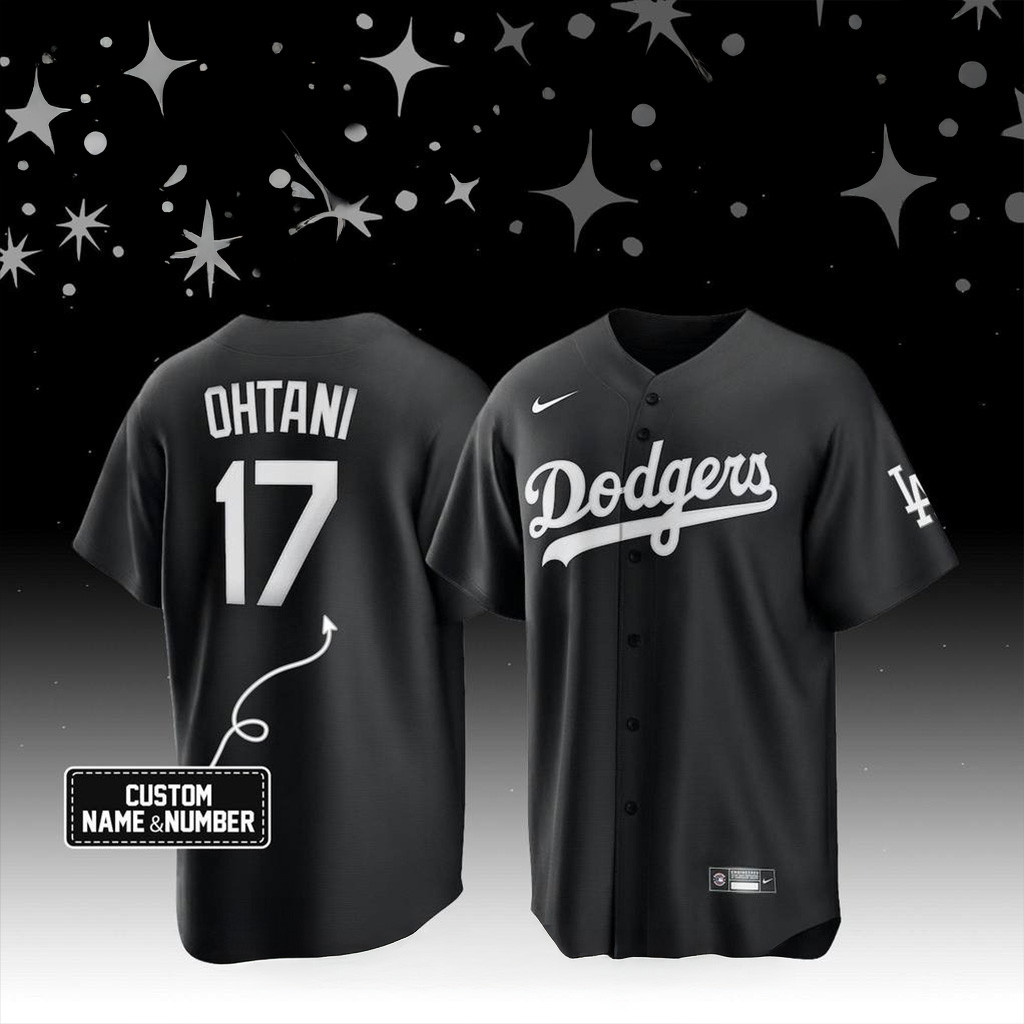 Custom Los Angeles Dodgers Black Lights Out 2025 Special Baseball Jersey Dodgers Merch