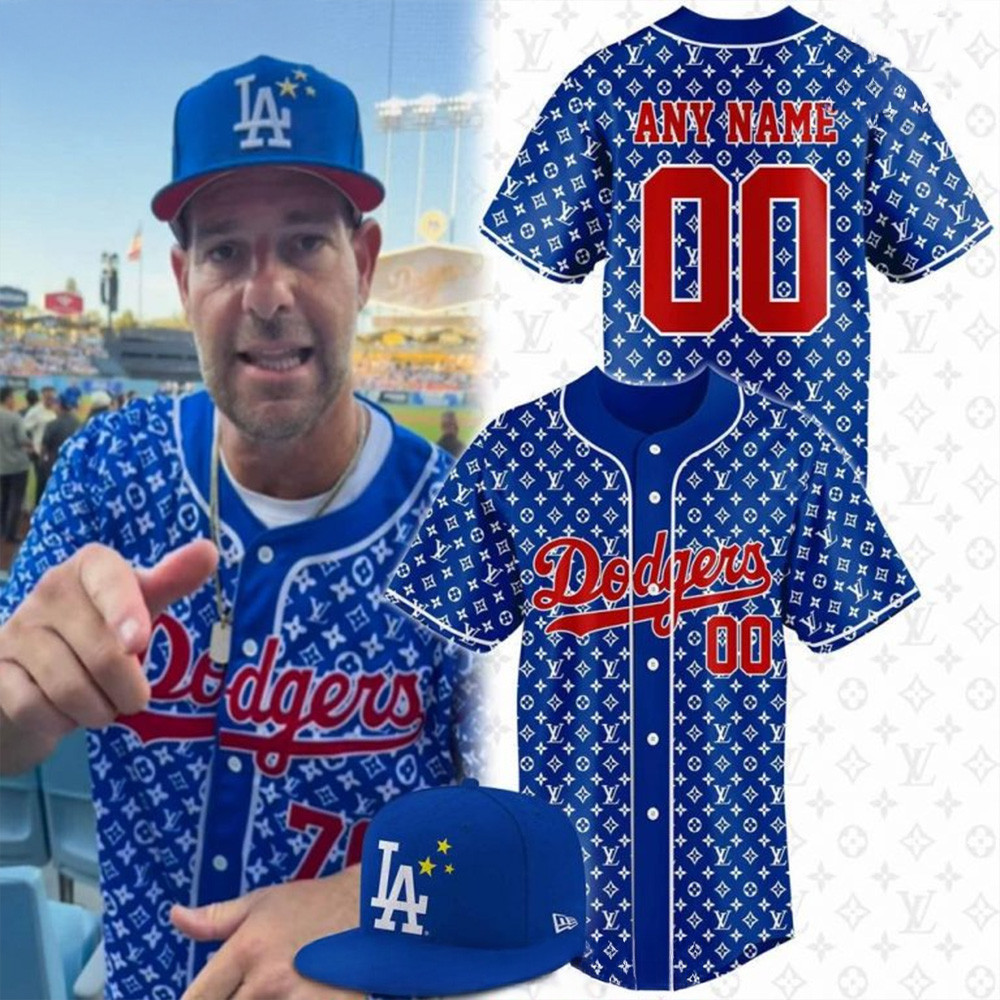 Custom Louis Vuitton x Los Angeles Dodgers Limited Edition Baseball Jersey Father Gifts
