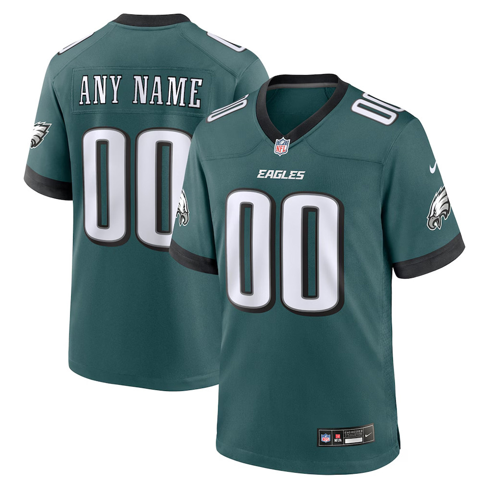 Custom Men's Nike Midnight Green Philadelphia Eagles Jersey Football Themed Gifts