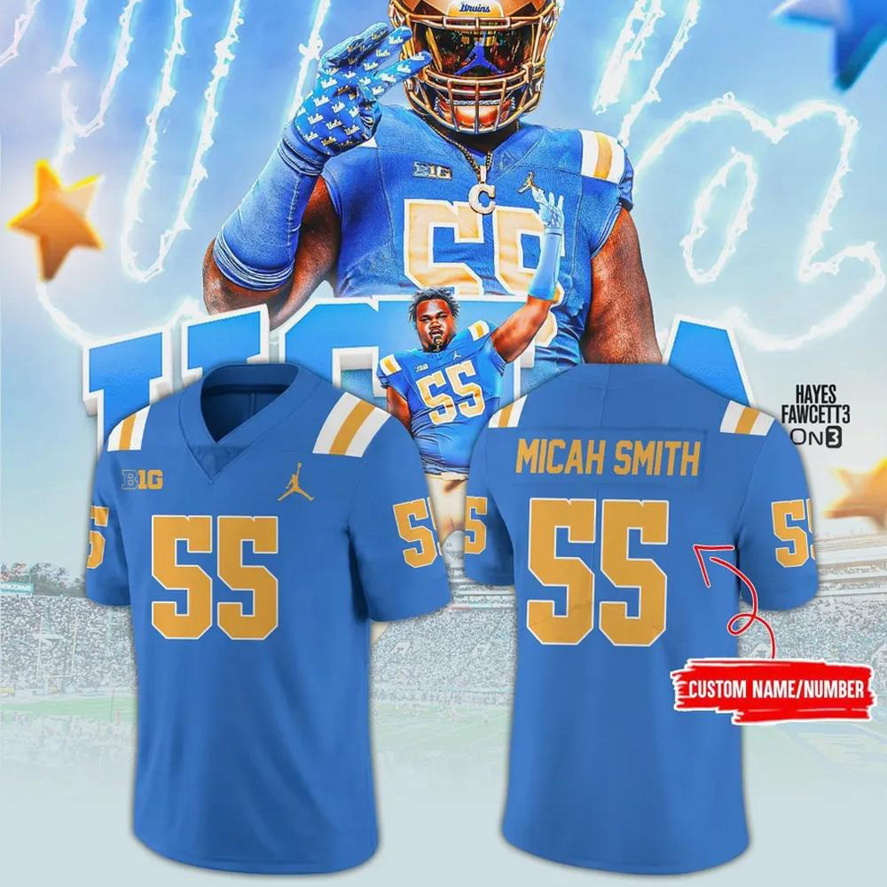 Custom Micah Smith 55 UCLA Bruins Football Jersey Gifts For Husband