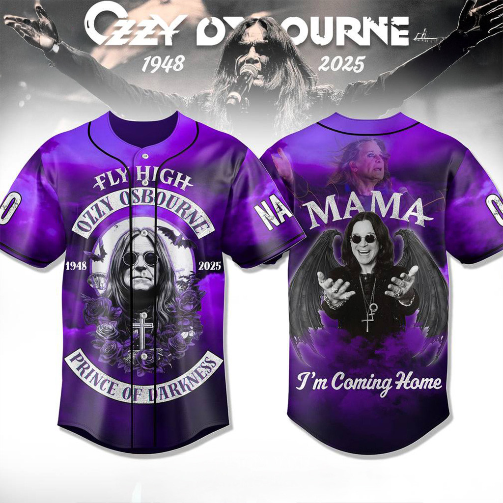 Custom Ozzy Osbourne Prince Of Darkness Baseball Jersey Fan Merch Gifts For Husband