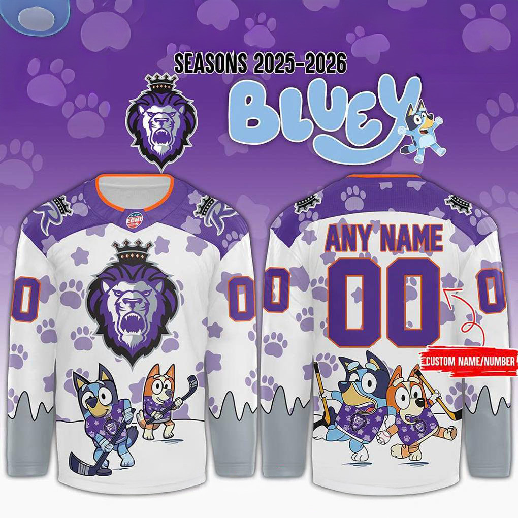 Custom Reading Royals X Bluey Day 2025 Hockey Jersey Royals Merch Gifts For Fans