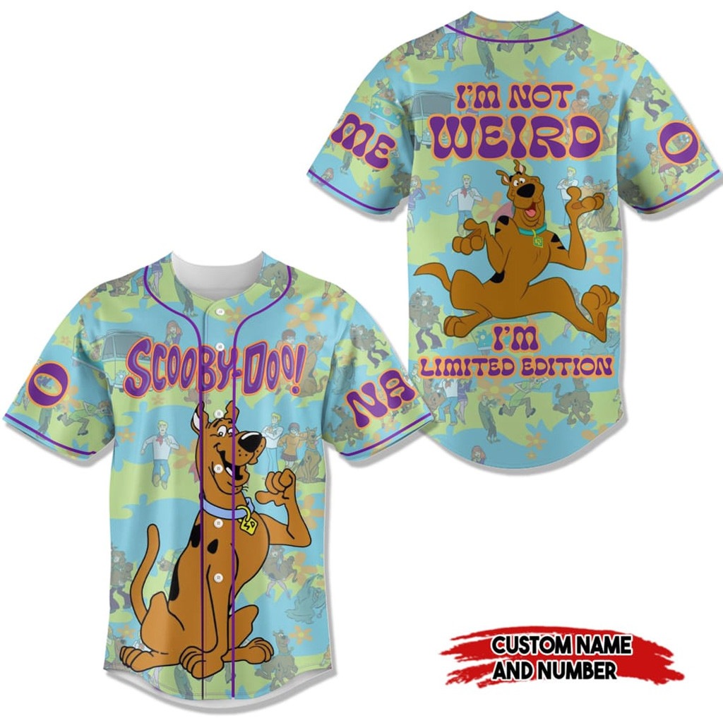 Custom Scooby Doo I'm Not Weird Baseball Jersey Funny Gifts For Friends