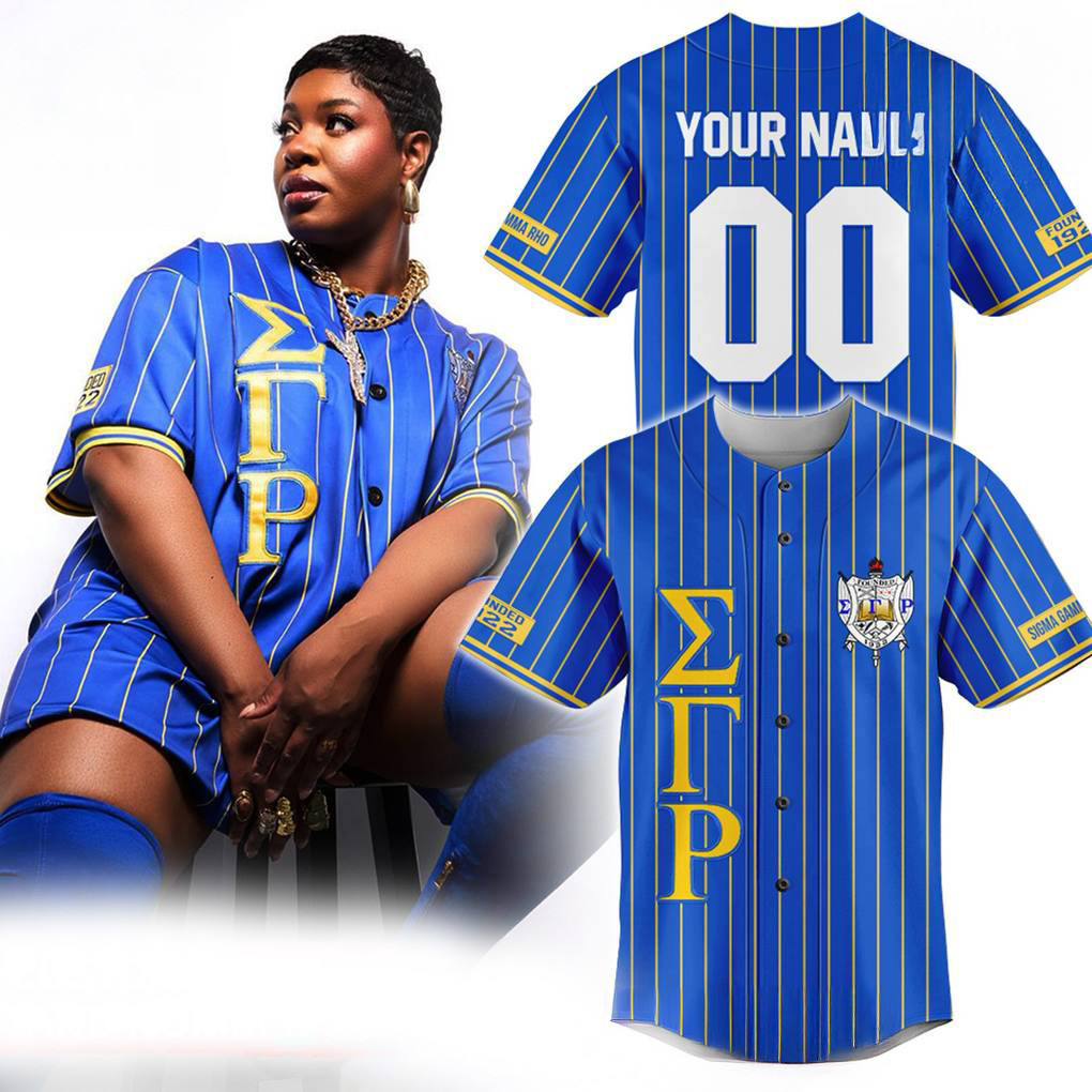 Custom Sigma Gamma Rho Baseball Jersey Fan Apparel Gifts For Husband