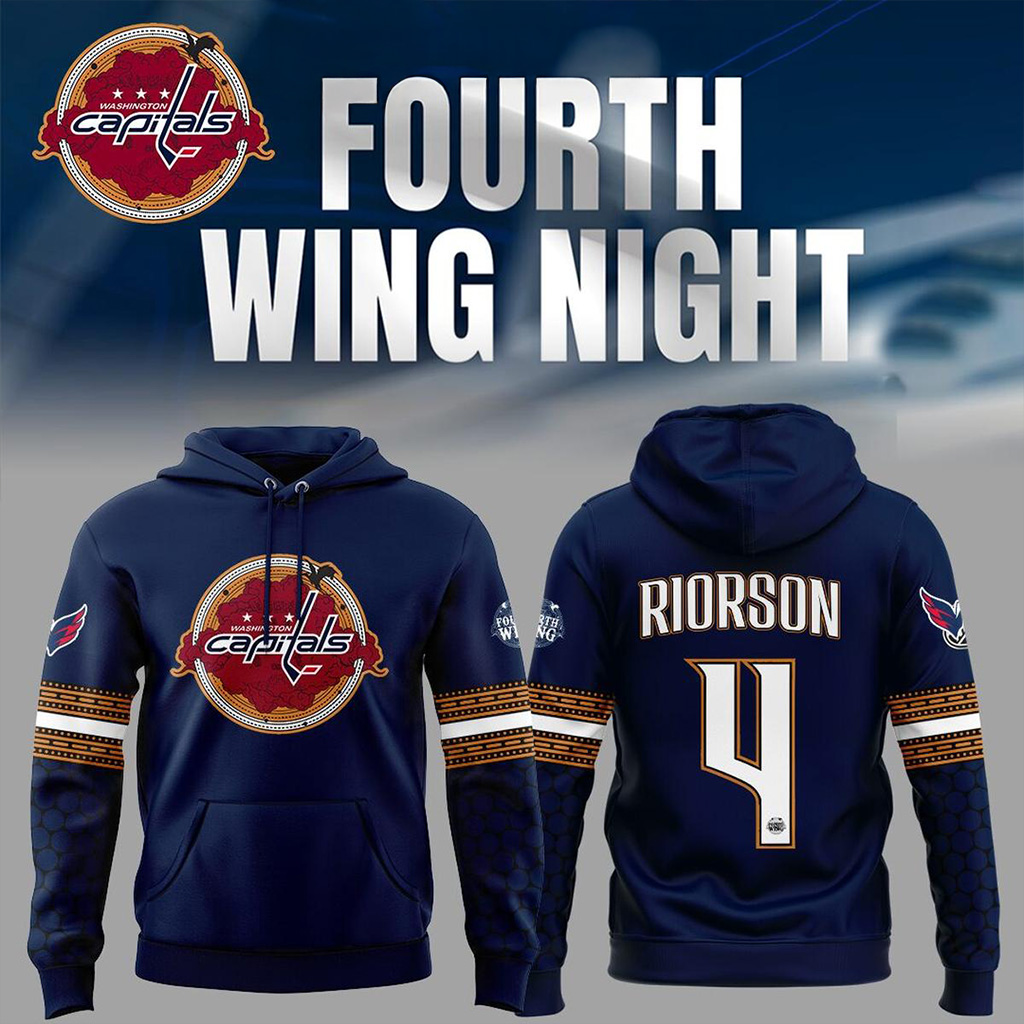 Custom Washington Capitals X Fourth Wing Night Hoodie Washington Capitals Merch Fans Gifts