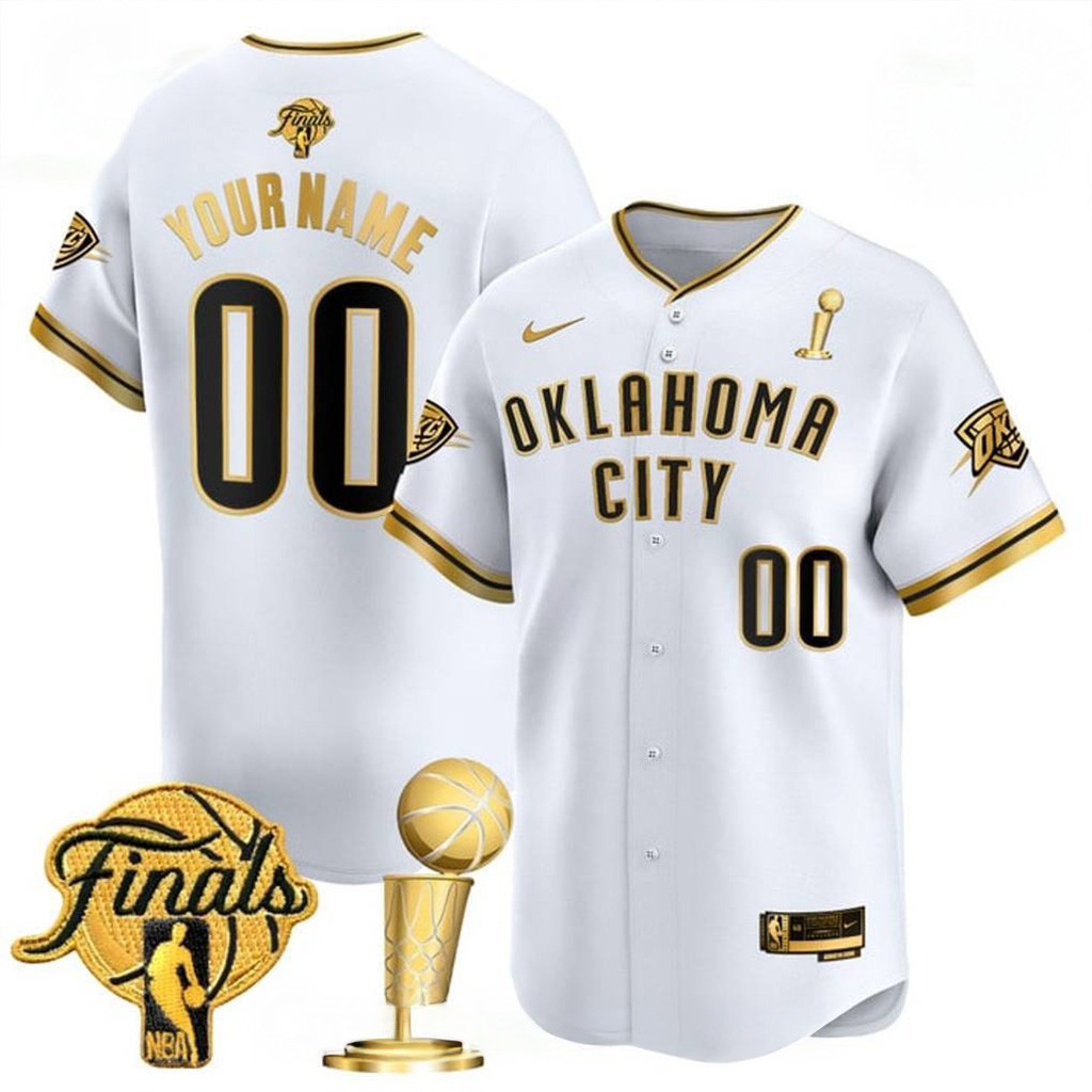 Customized Oklahoma City Thunder 2025 Champions Special Edition Baseball Jersey OKC Merch