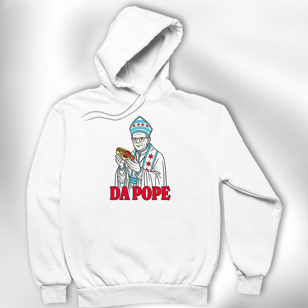 Da Pope Leo XIV Hot Dog Hoodie Da Pope Hoodie Gifts For Husband