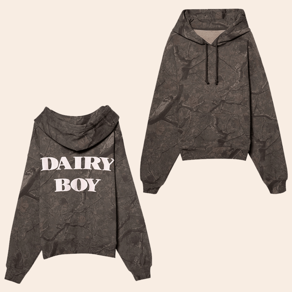 Dairy Boy Camo Hoodie Dairy Boy Merch Father's Day Birthday Gifts For Husband BFF Gifts