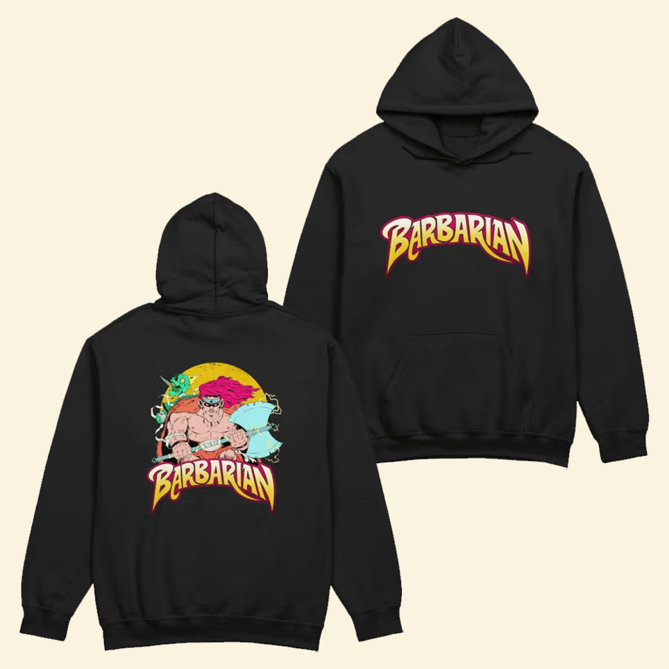 Dark Fantasy Barbarian Hoodie Dungeon Soup Merch Dad Birthday Gifts For Father's Day 2025