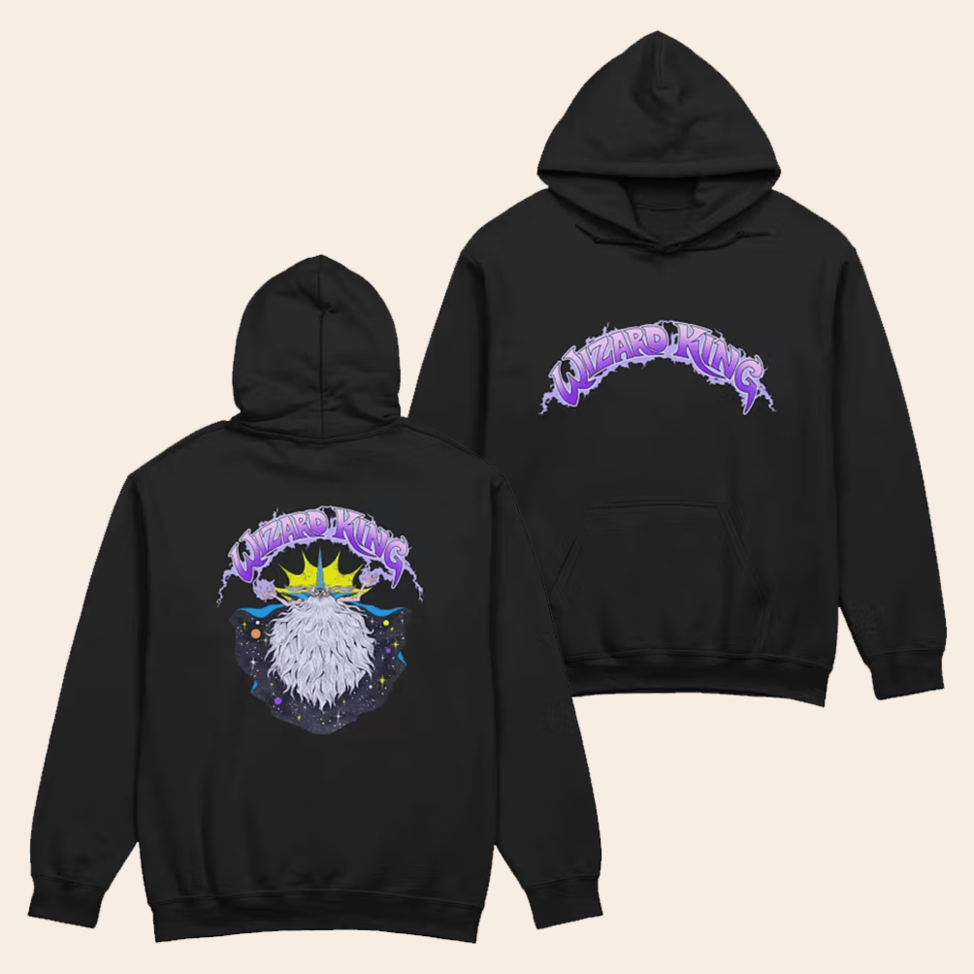 Dark Fantasy Wizard King Hoodie Dungeon Soup Merch Unique Dad Birthday Gifts For Father's Day