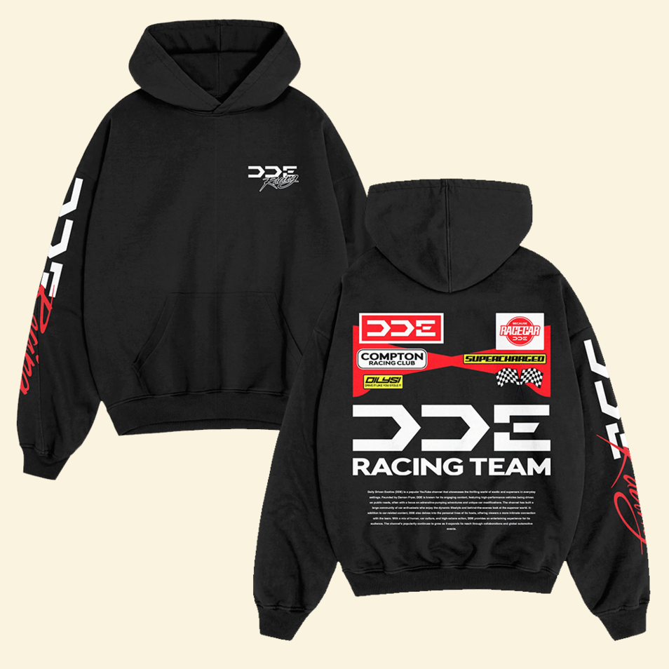 DDE Racing Team Hoodie DDE Merch Father's Day Birthday Gifts For Racing Fans Gifts For Dad