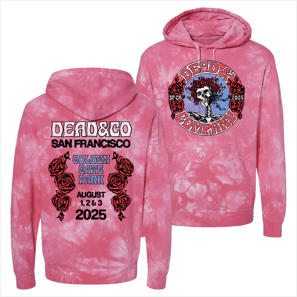 Dead And Company Golden Gate Park Tie Dye Hoodie Dead And Company Merch Birthday Gift Ideas