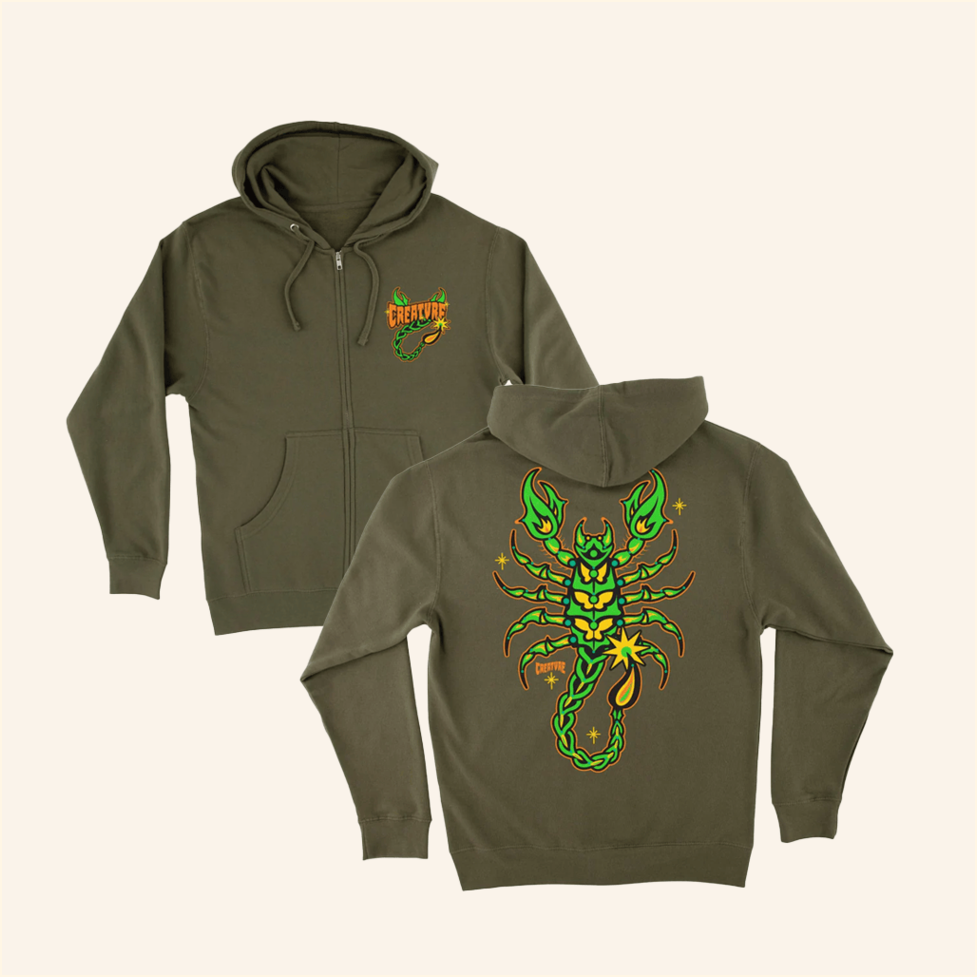 Deadly Sands Zip Hoodie NHS Skate Direct Store Merch Friends Birthday Gifts For Besties