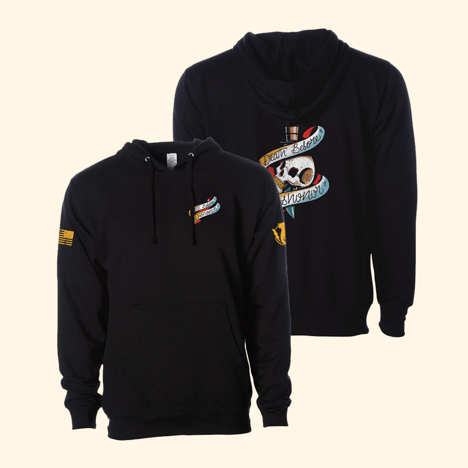 Death Before Dishonor Hoodie Fat Electrician Merch Father's Day Presents Best Friend Gifts