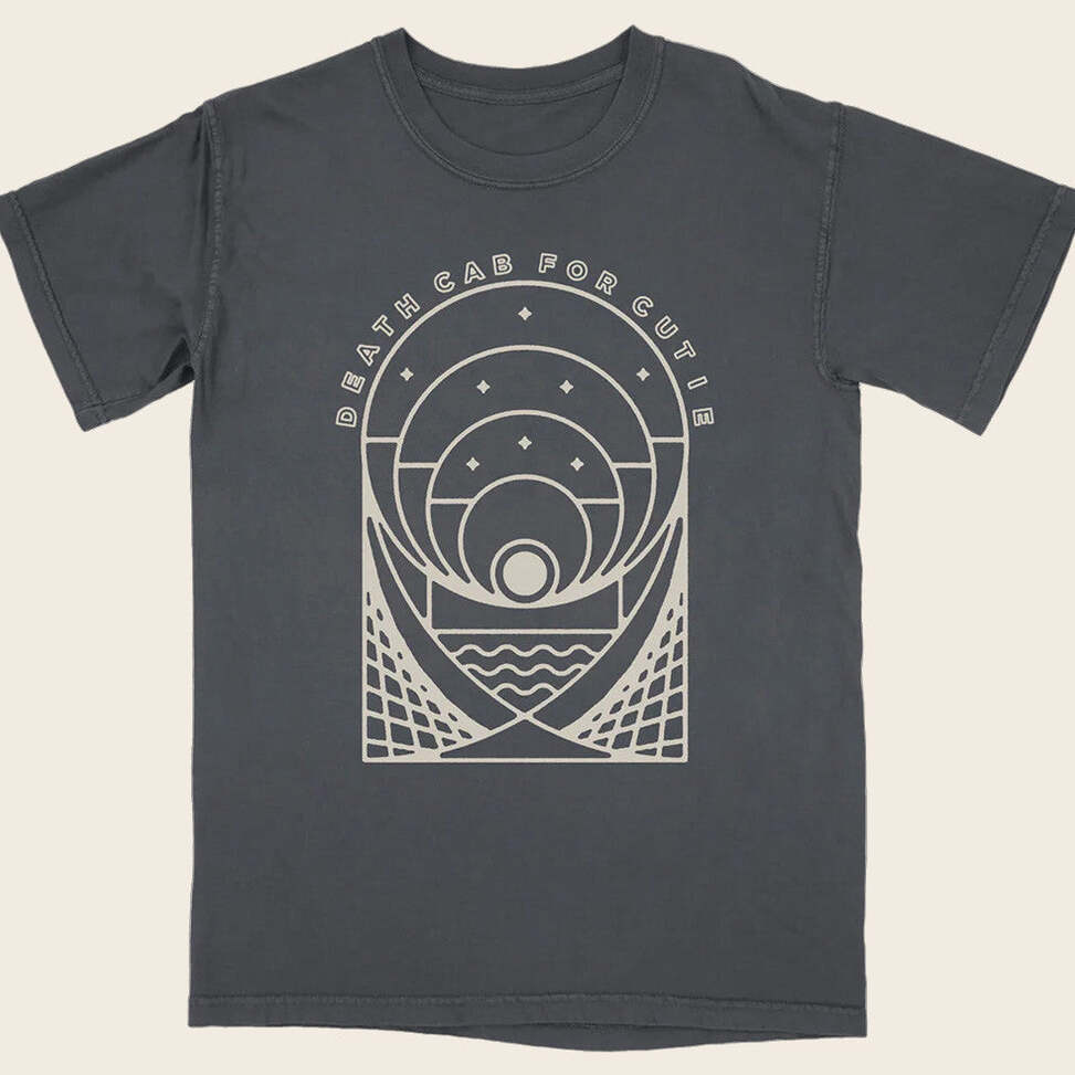 Death Cab For Cutie Merch Post Modern Charcoal Pigment Dyed T-Shirt Gifts For Dudes