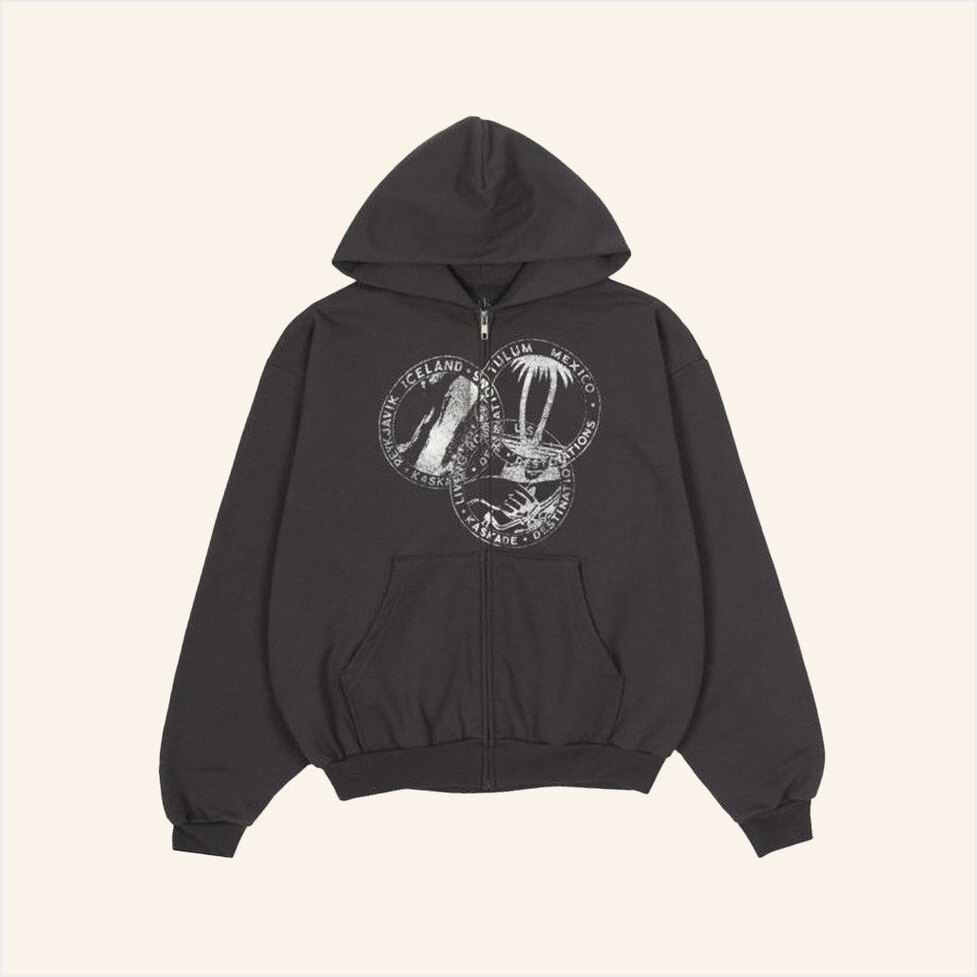 Destinations Zip Hoodie Kaskade Merch Birthday Gifts For Husband BFF Gifts Christmas Presents