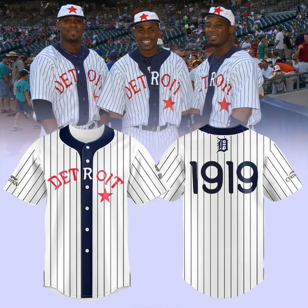Detroit 1919 Black in Baseball Jersey Gift For Men Women