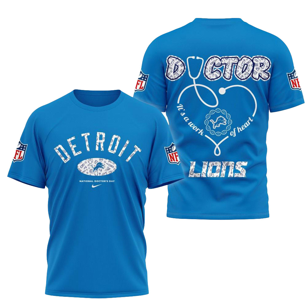 Detroit Lions NFL National Doctors Day Shirt Detroit Lions Merch Best Football Gifts