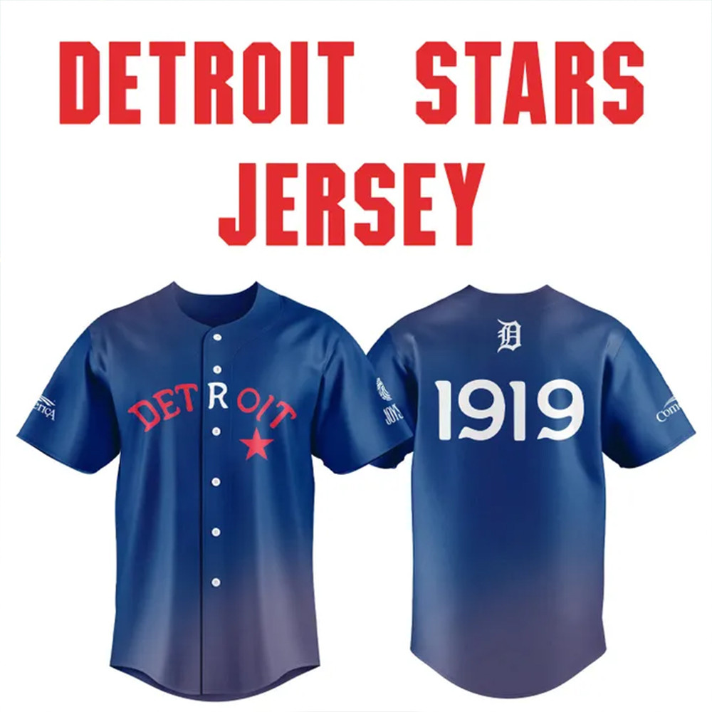 Detroit Stars 1919 Jersey Unique Gifts For Baseball Fans