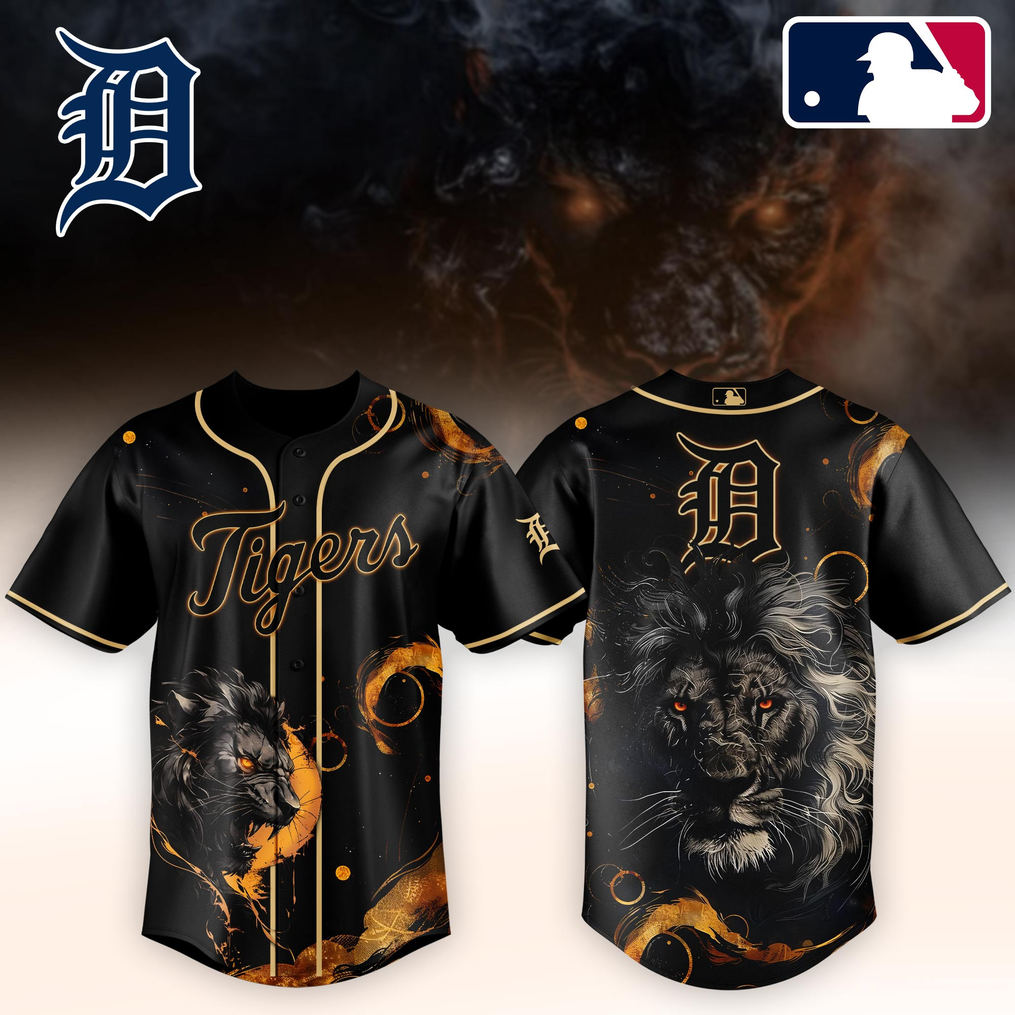 Detroit Tigers Mlb X Lion Baseball Jersey For Fans