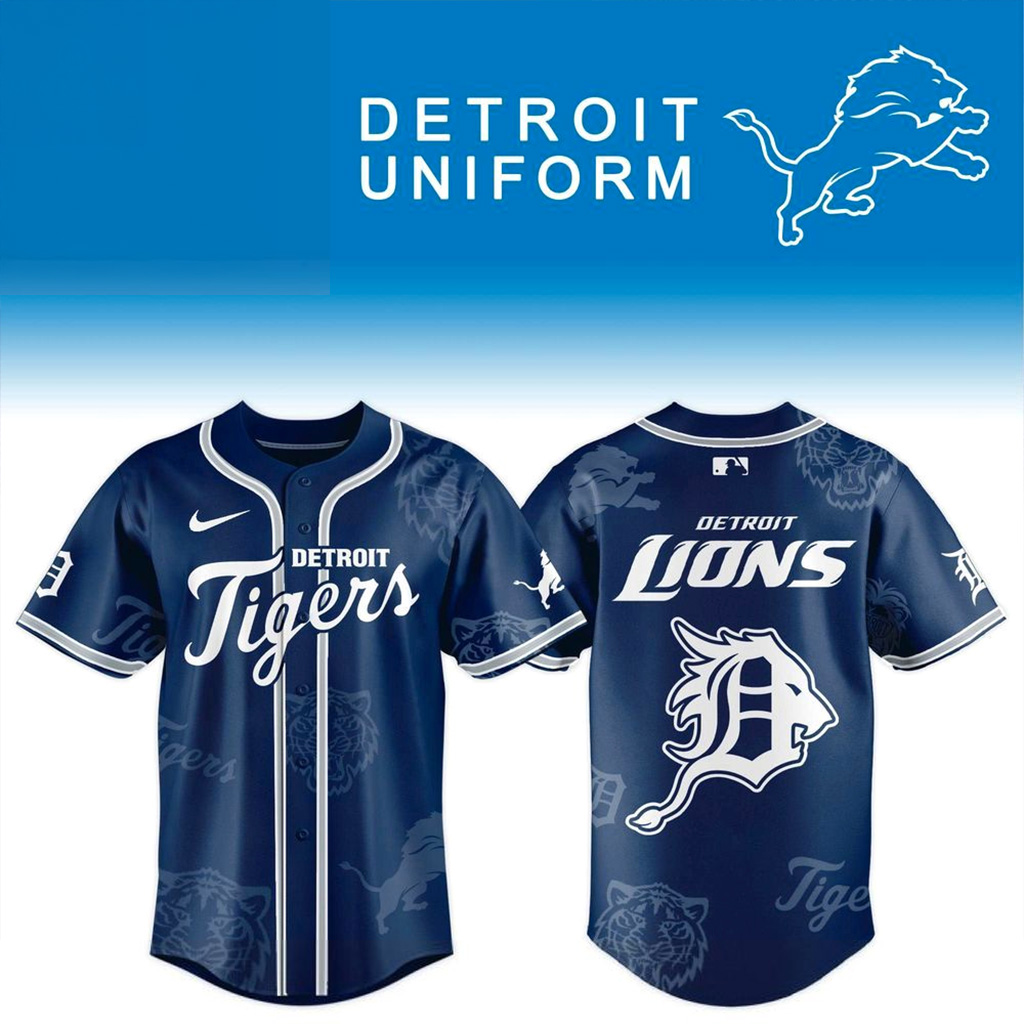 Detroit Tigers X Detroit Lions 2025 Jersey Fan Merch Gifts For Best Friends