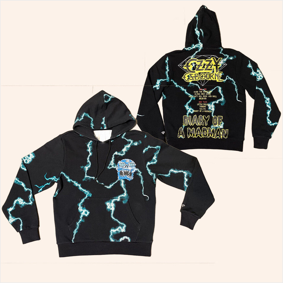 Diamond Supply X Ozzy Ozbourne Diary Of A Madman Hoodie Ozzy Ozbourne Hoodie Gifts For Son