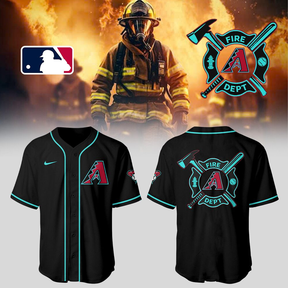 Diamondbacks X Firefighter Appreciation Night Jersey Baseball Lover Gift Ideas