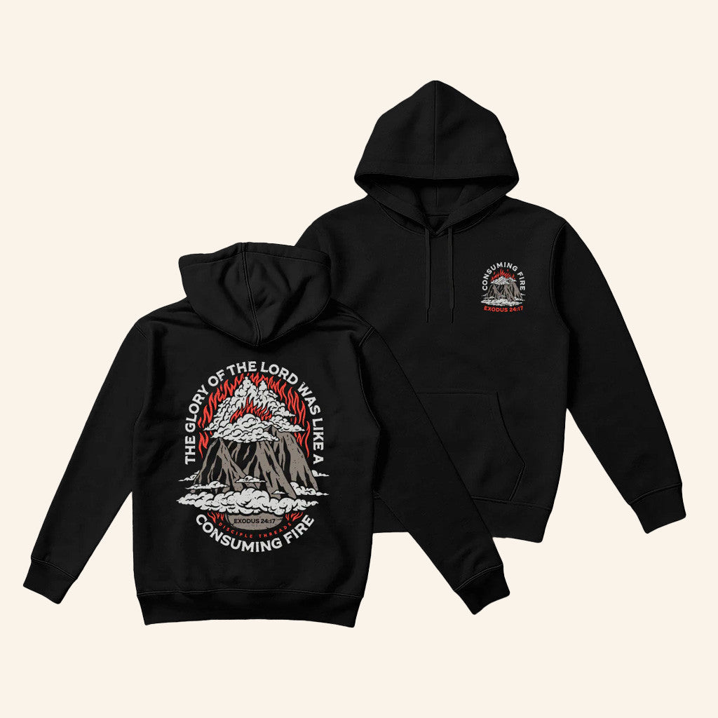 Disciple Threads Merch Consuming Fire Hoodie Present For Husband