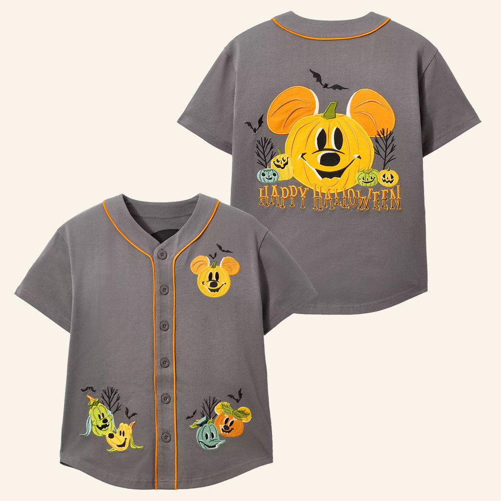 Disney Halloween Merch 2025 Mickey Mouse And Friends Halloween Baseball Jersey Gifts For Son