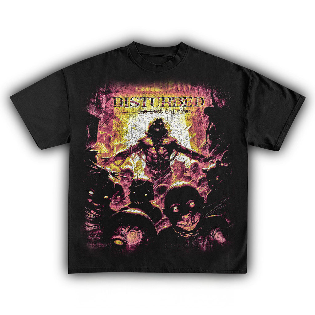 Disturbed Lost Children T-Shirt Black Fan Merch Christmas Present Ideas