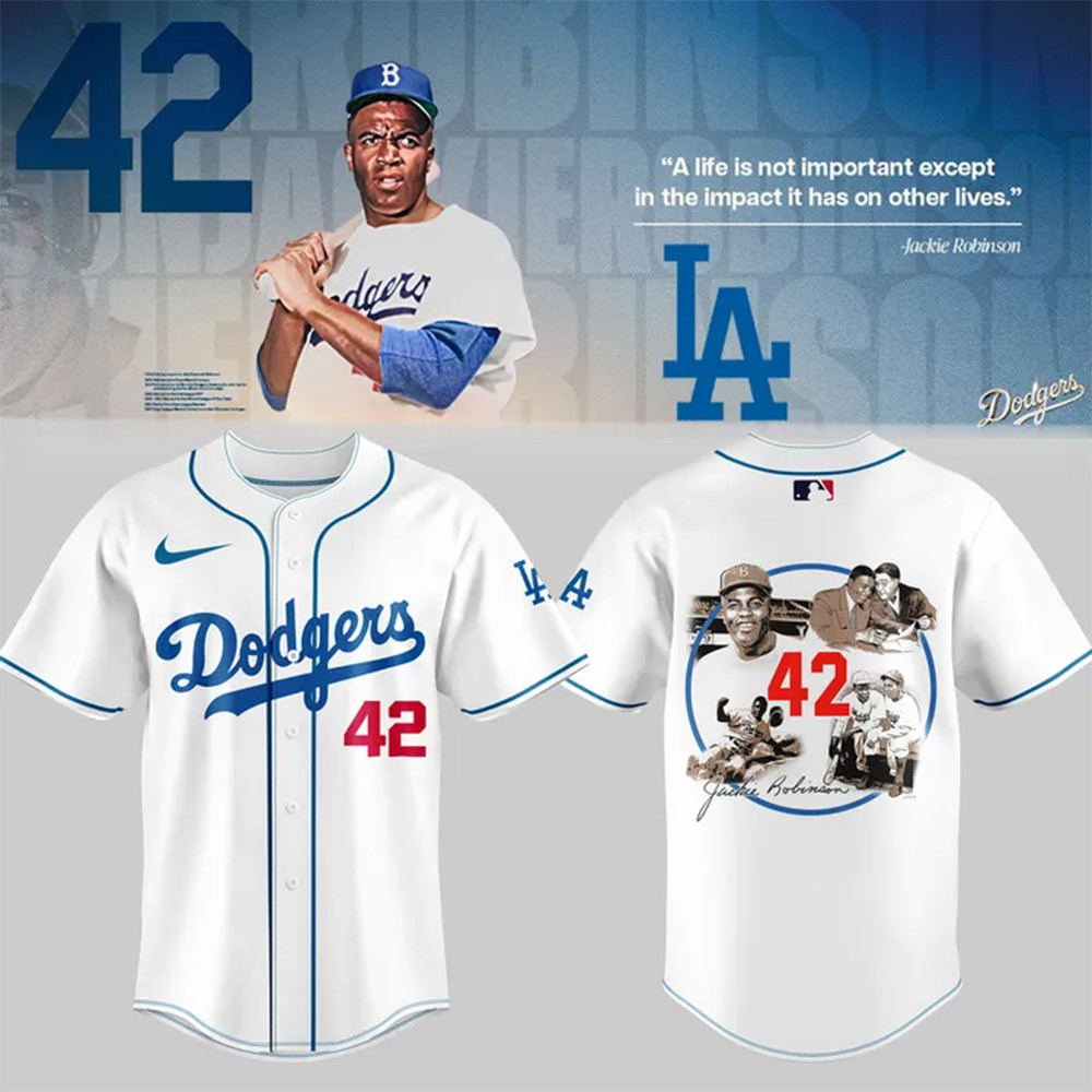 Dodgers x Jackie Robinson Day Jersey Unique Gifts For Baseball Fans