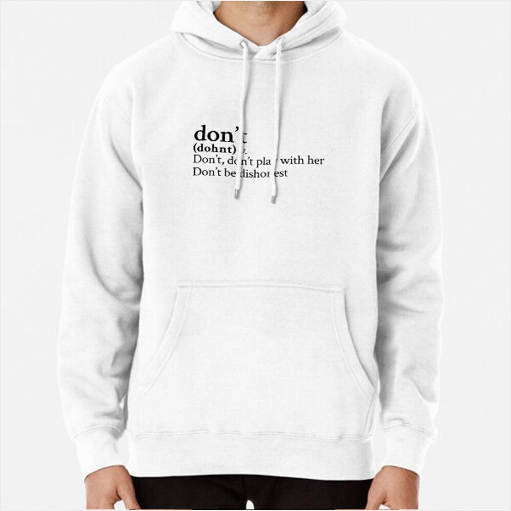 Don't by Bryson Tiller Stick The Song Hoodie Bryson Tiller Merch White Him Birthday Gifts