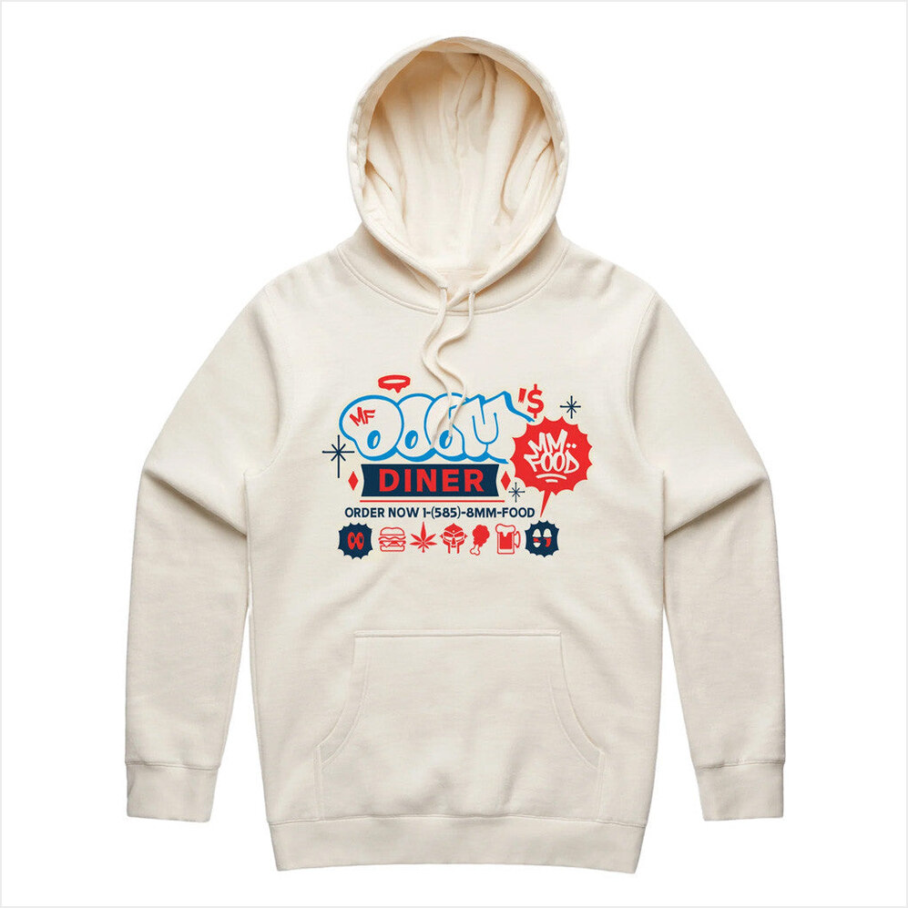 DOOM's Diner Hoodie MF Doom Merch Birthday Gifts For Husband Gifts For Best Friend