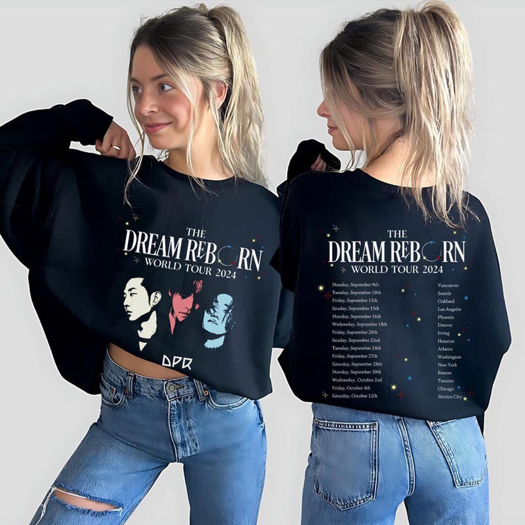 DPR The Dream Reborn 2024 Sweatshirt DPR The Dream Reborn World Tour Sweatshirt DPR World Tour