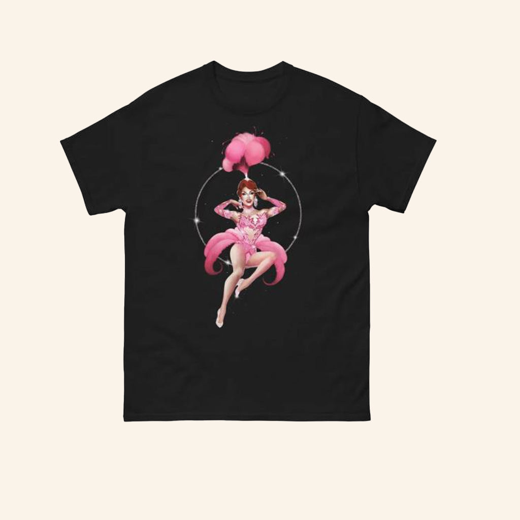 Drag Queen Merch Plasma Pink Showgirl T-Shirt Gifts For Her
