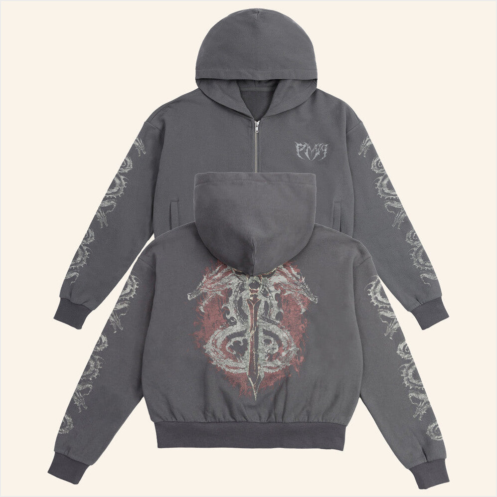 Dragonbind Cropped Zip Hoodie Paymoneywubby Merch Birthday Gifts For BFF Christmas Presents