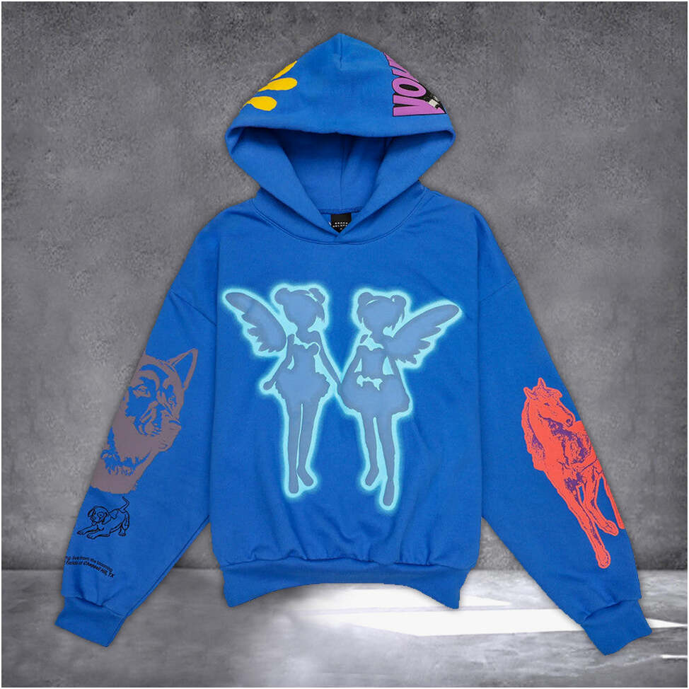 Drake Blue Hoodie FATD For All The Dogs Hoodie Drake Merch 2024 Birthday Gifts For Besties