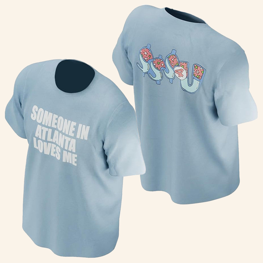 Drake Merch Someone In Atlanta Loves Me T-Shirt Gifts For Husband