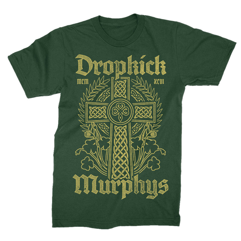 Dropkick Murphys Merch Dropkick Murphys Celtic Cross T-Shirt Gifts For Rock Band Fans