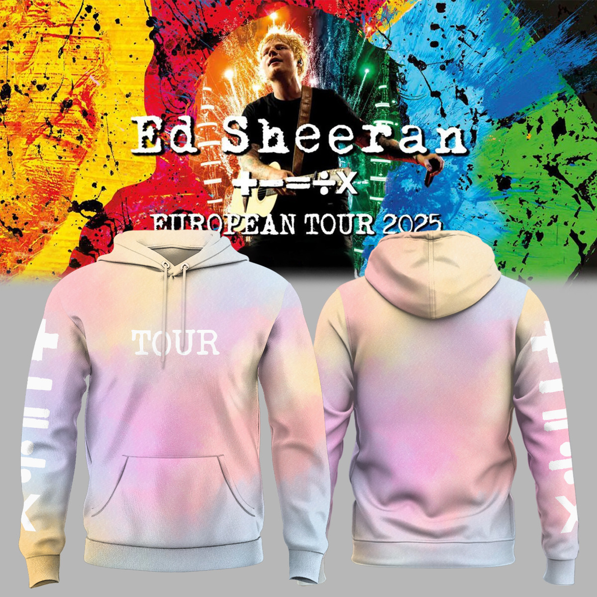 Ed Sheeran Tour Merch Hoodie The European Mathematics Tour 2025 Best Gift For Fans