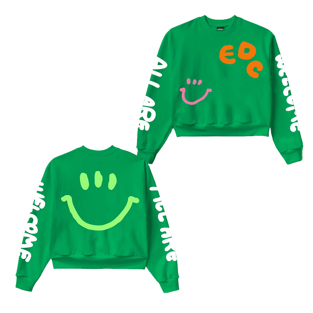 EDC Merchandise EDC Smile Scribble Sweatshirt Gifts For Music Fans