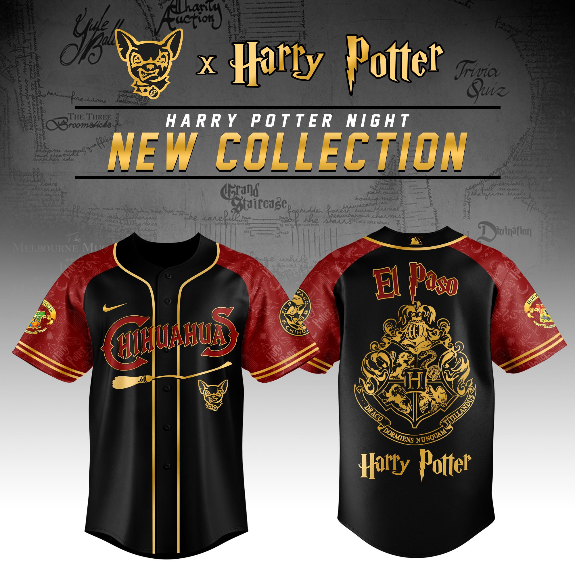 El Paso Chihuahuas Milb X Harry Potter Night Baseball Jersey For Fans