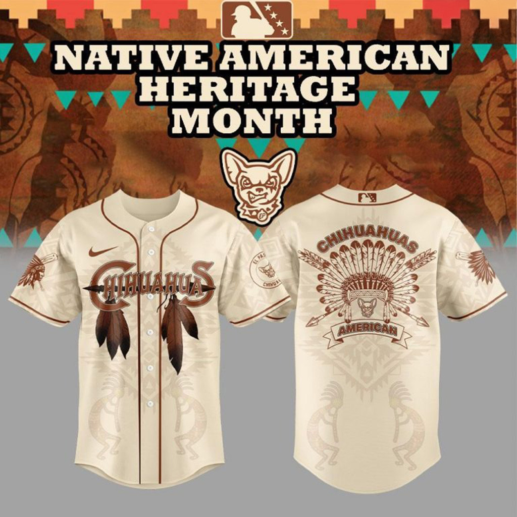 El Paso Chihuahuas Native American Heritage Night Baseball Jersey Chihuahuas Merch Him Gifts